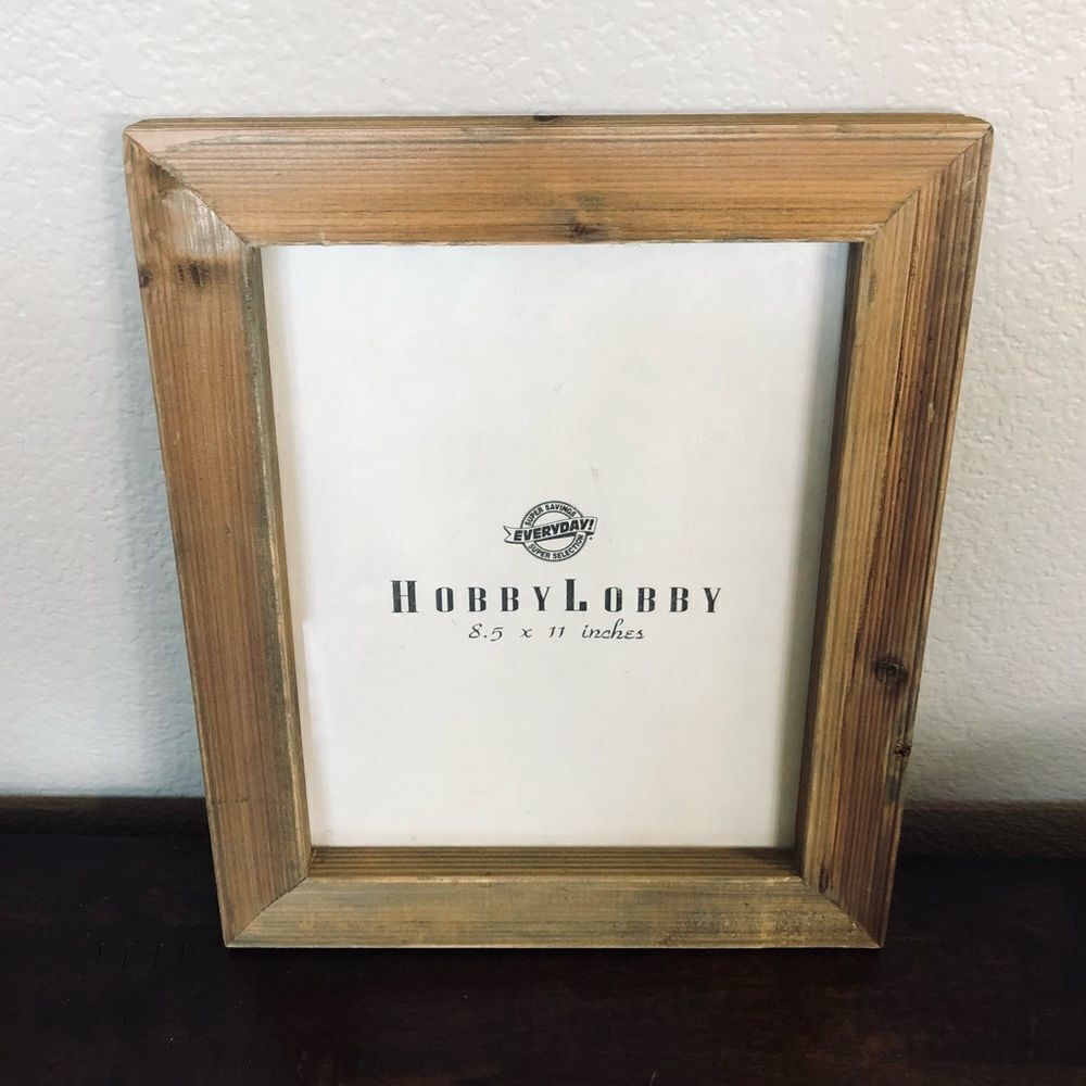 Solid Wood Rustic Portrait Picture Frame 8x10